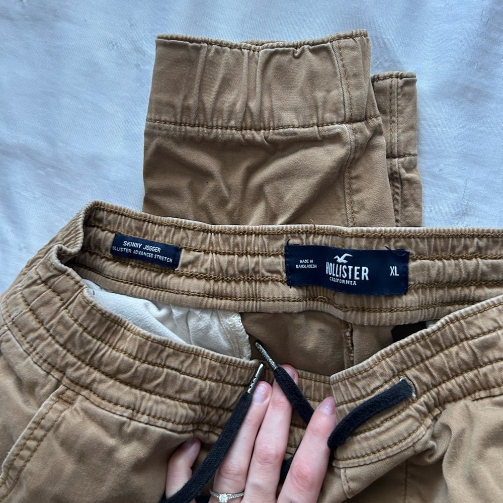 Hollister Light Brown Joggers XL